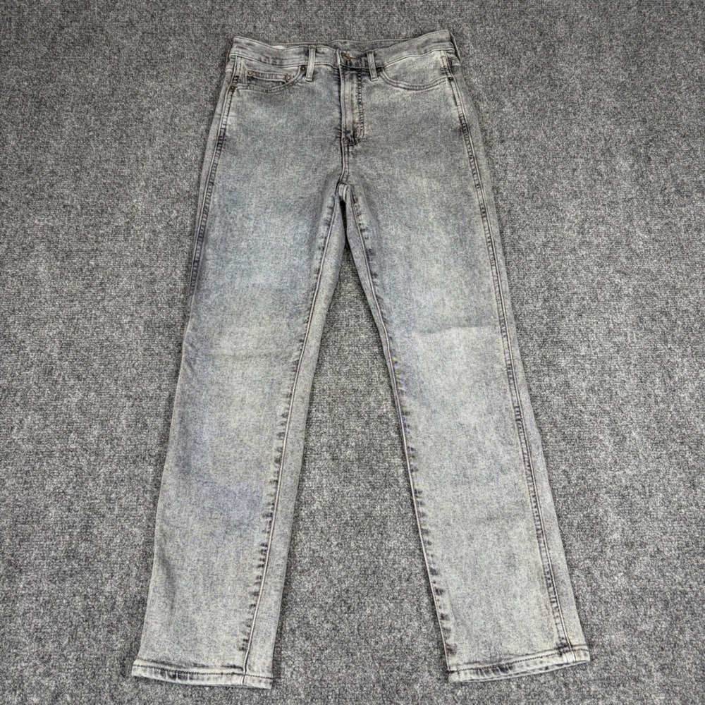 Gap Women Grey Acid Wash Vintage Slim High Rise Jeans Size 28 / 6 Regular